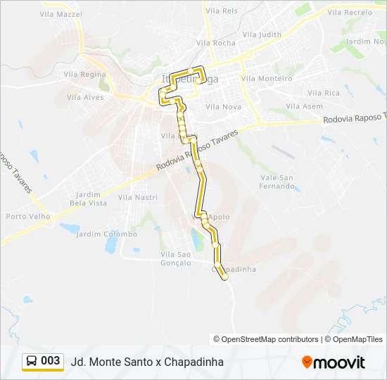 003 Bus Line Map