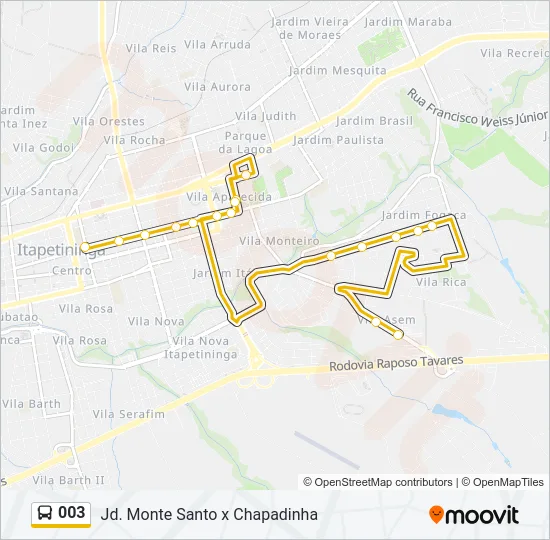 003 Bus Line Map