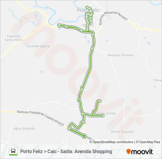 1500-1600 PORTO FELIZ - CAIC Bus Line Map