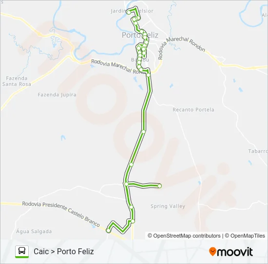 1500-1600 PORTO FELIZ - CAIC Bus Line Map