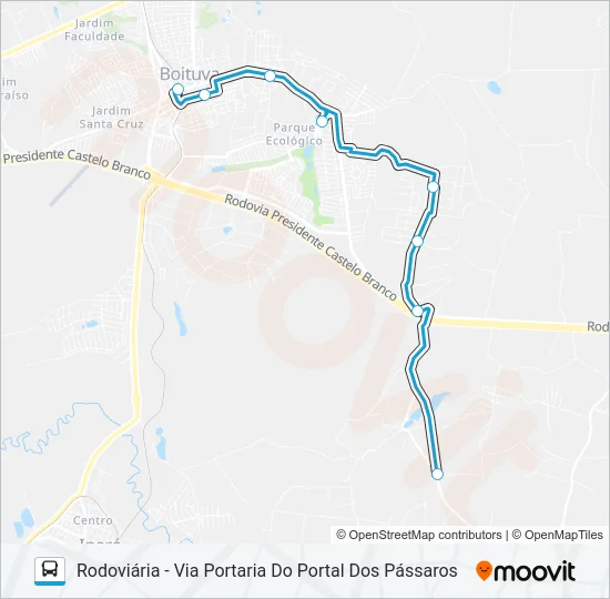 004 SANTA ADÉLIA Bus Line Map