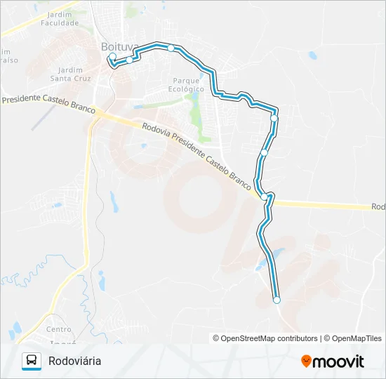 004 SANTA ADÉLIA Bus Line Map
