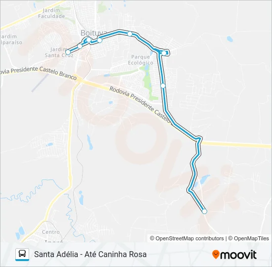 004 SANTA ADÉLIA Bus Line Map