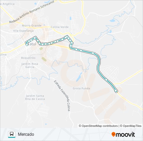 L13 COLINA DAS ESTRELAS bus Line Map