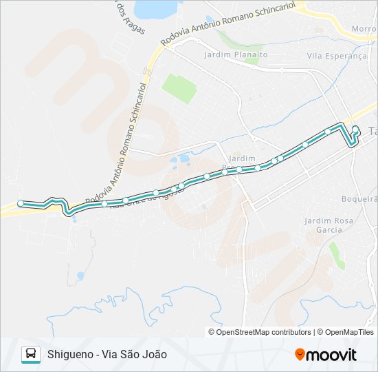 L07 SANTISTA / JARDIM LÍRIO / AMERICANA bus Line Map