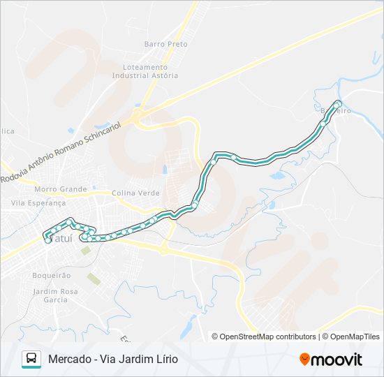L07 SANTISTA / JARDIM LÍRIO / AMERICANA bus Line Map