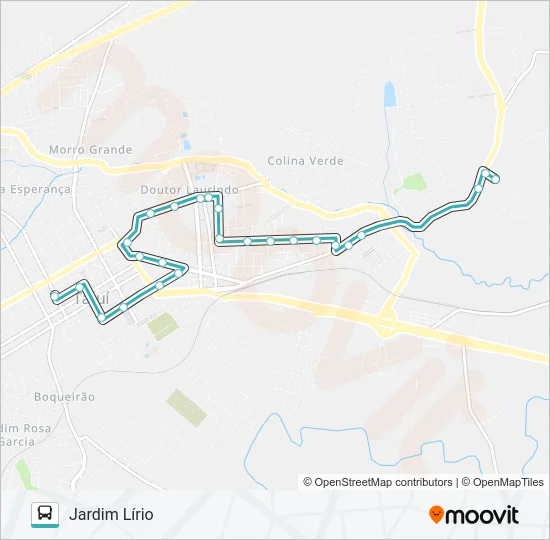 L07 SANTISTA / JARDIM LÍRIO / AMERICANA Bus Line Map