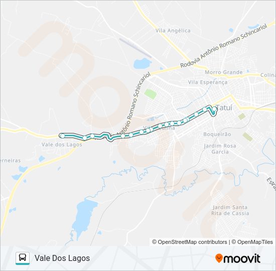 Mapa de L07 SANTISTA / JARDIM LÍRIO / AMERICANA de autobús