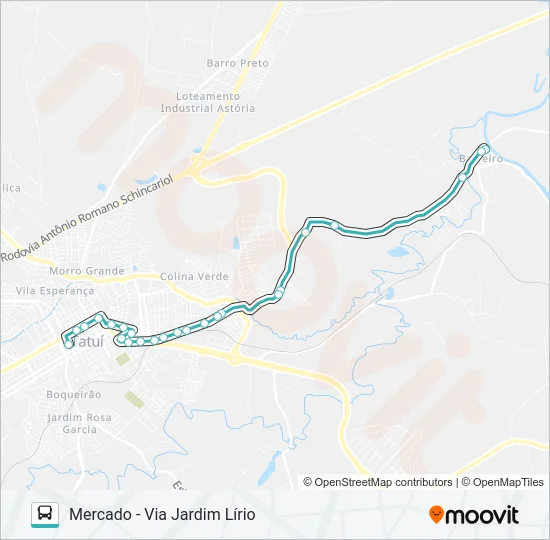 L07 SANTISTA / JARDIM LÍRIO / AMERICANA Bus Line Map