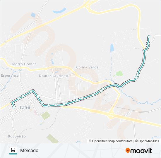 Mapa da linha L02 GRALHA AZUL de ônibus