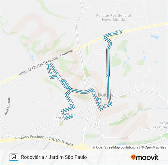 009 PERIMETRAL Bus Line Map