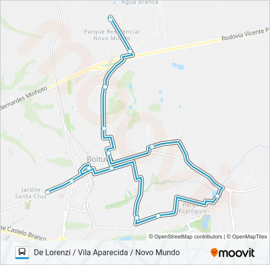 009 PERIMETRAL Bus Line Map