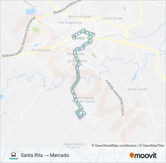 L12 SANTA RITA Bus Line Map