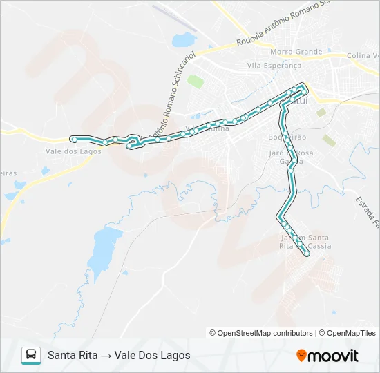 L12 SANTA RITA Bus Line Map
