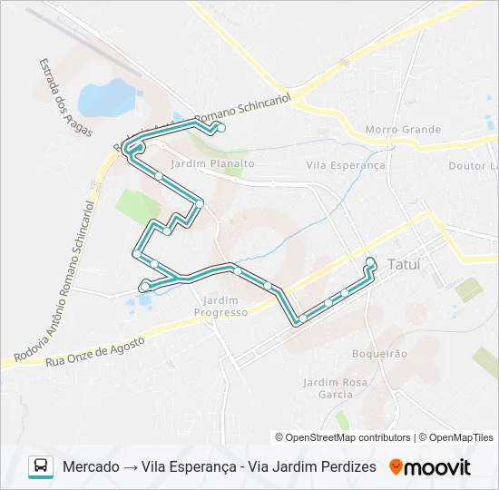L09 VILA ESPERANÇA / JARDIM WANDERLEY Bus Line Map