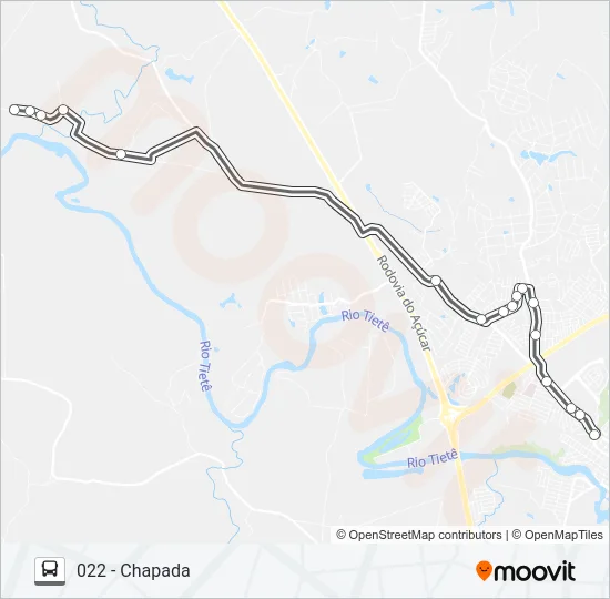 022 CHAPADA Bus Line Map