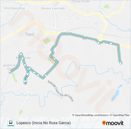 Mapa de L06 LOPESCO de autobús