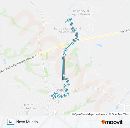007 EXPRESSA - RODOVIÁRIA / NOVO MUNDO Bus Line Map
