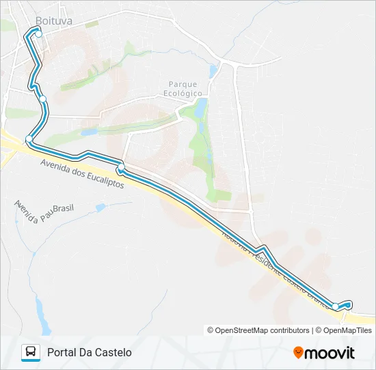 017 PORTAL DA CASTELO Bus Line Map