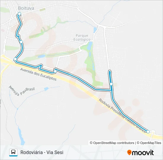 017 PORTAL DA CASTELO Bus Line Map