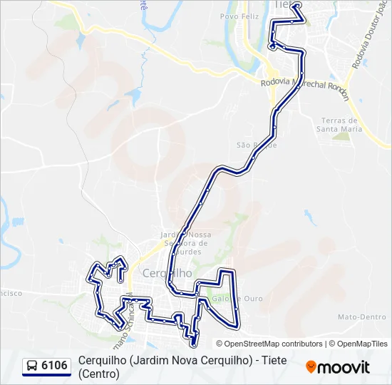 6106 Bus Line Map