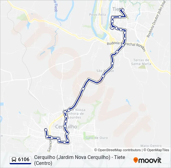 6106 Bus Line Map