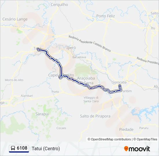 6108 Bus Line Map