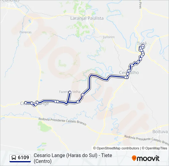 6109 Bus Line Map
