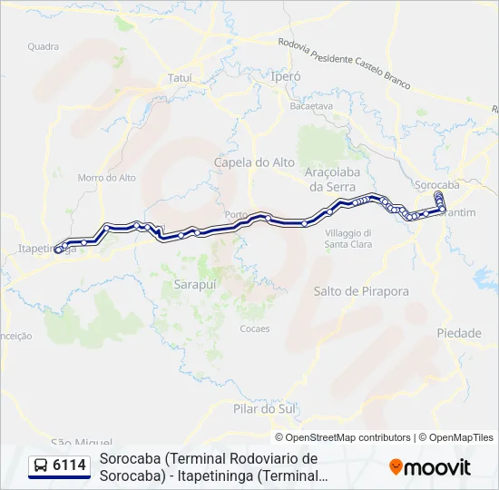 6114 Bus Line Map