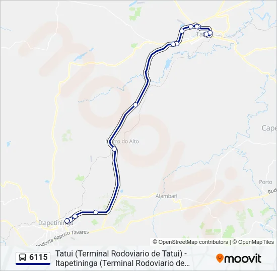 6115 Bus Line Map
