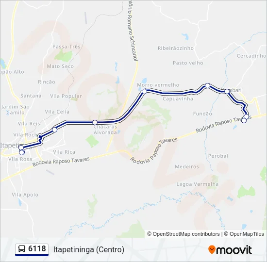 6118 Bus Line Map