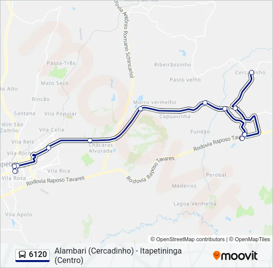 6120 Bus Line Map