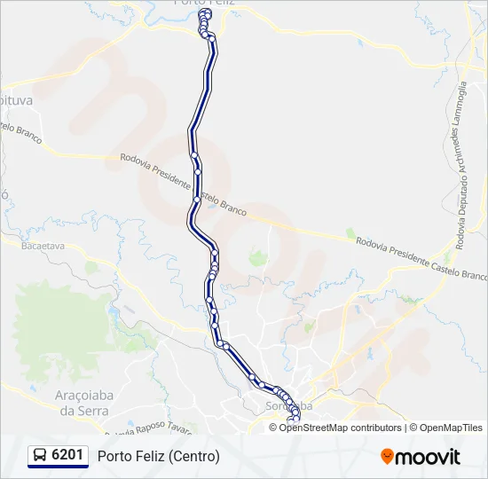 6201 Bus Line Map