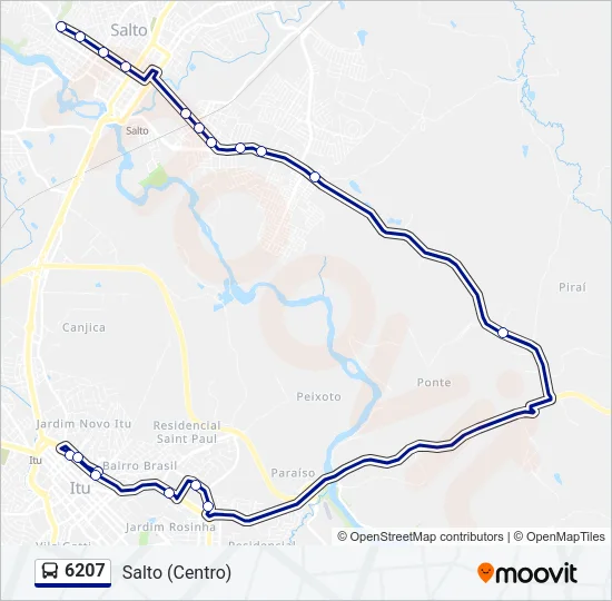 6207 Bus Line Map