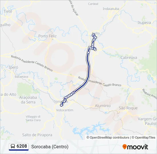 6208 Bus Line Map