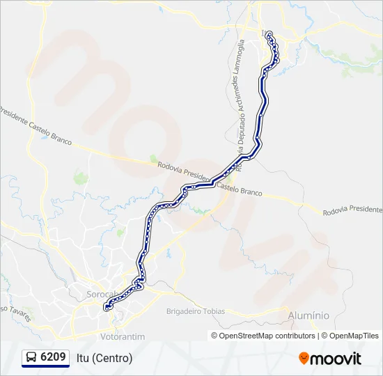 6209 Bus Line Map