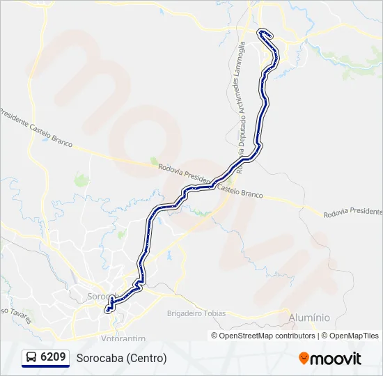 6209 Bus Line Map