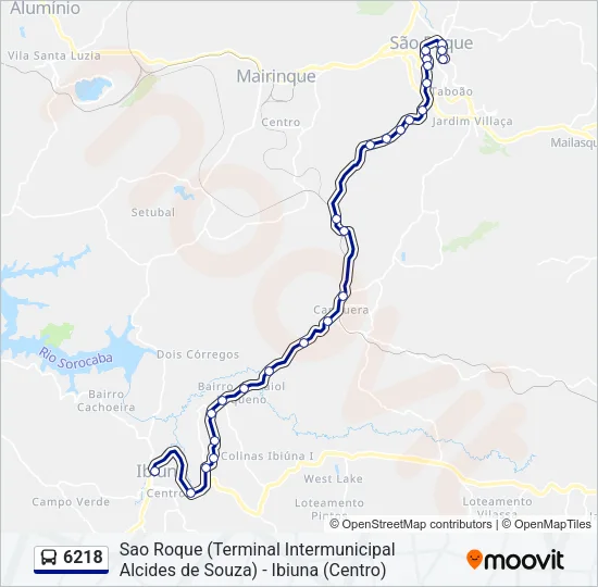 6218 Bus Line Map