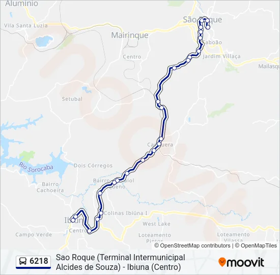 6218 Bus Line Map