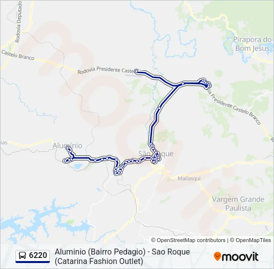 6220 Bus Line Map