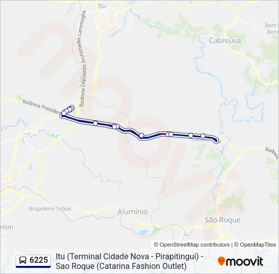 6225 Bus Line Map