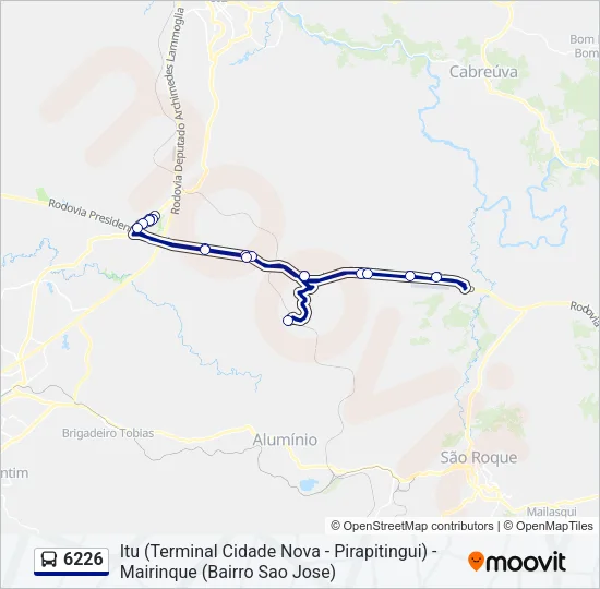 6226 Bus Line Map