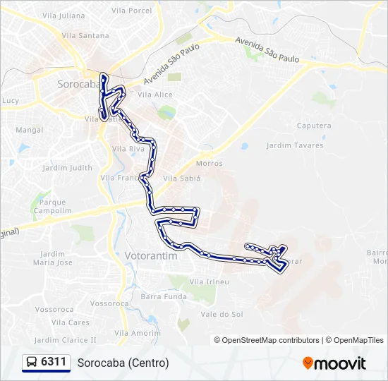 6311 Bus Line Map