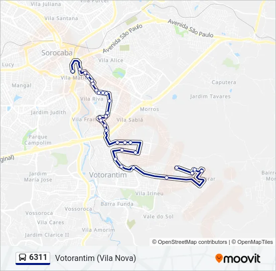 6311 Bus Line Map