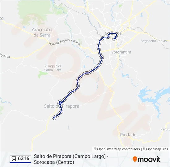6316 Bus Line Map