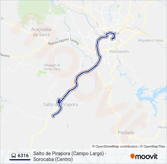 6316 Bus Line Map