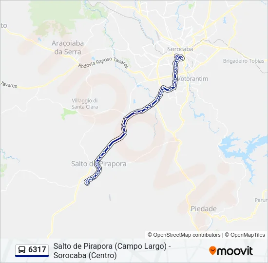 6317 Bus Line Map