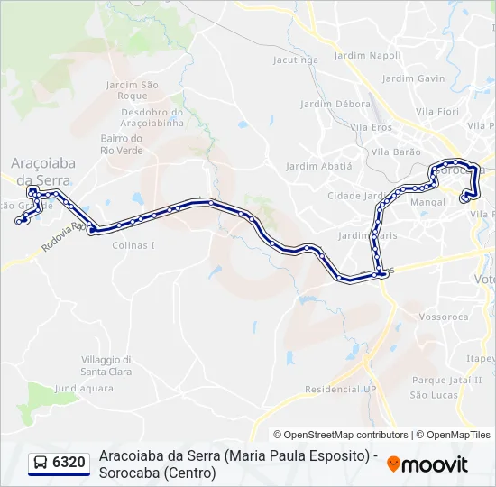 6320 Bus Line Map