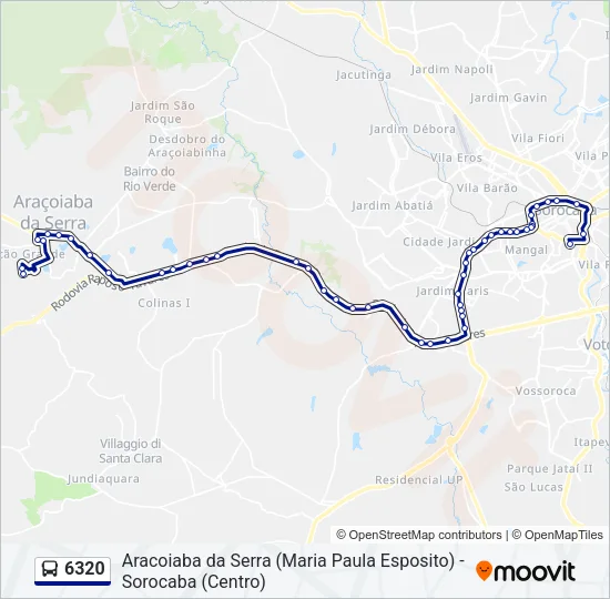 6320 Bus Line Map