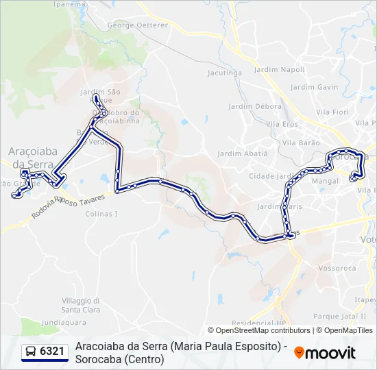 6321 Bus Line Map